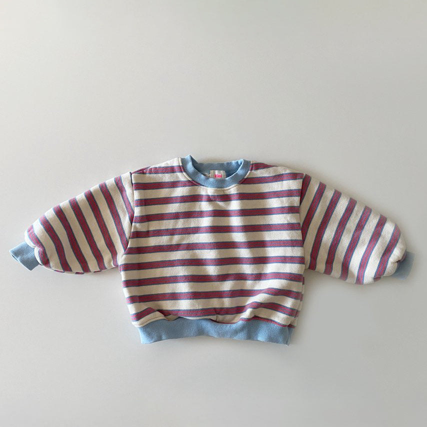 Toddler W24 Brushed Fabric Stripe Sweatshirt (1-6y) - 3 Colors