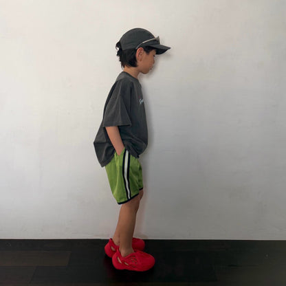 Toddler SS26 Side Line Shorts (3-7y) - Light Green - AT NOON STORE