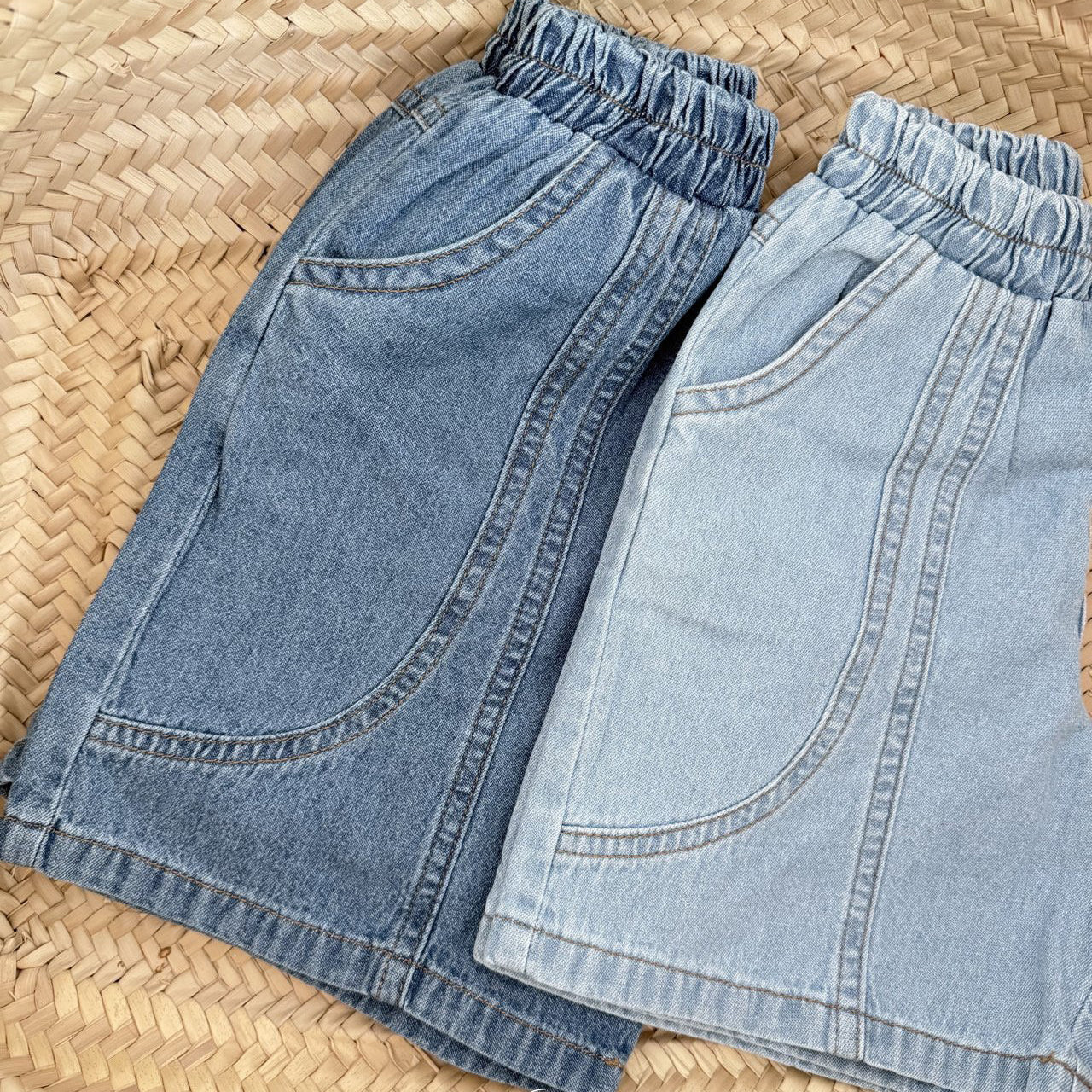 Toddler SS26 Stitch Detail Bermuda Shorts (1-7y) - 2 Colors - AT NOON STORE