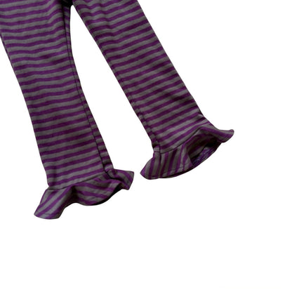 Kids SP26 Stripe Ruffle Hem Leggings (2-7y) - 2 Colors