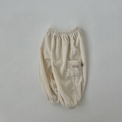 Toddler Land W25 Corduroy Cargo Jogger Pants (1-6y) - 3 Colors