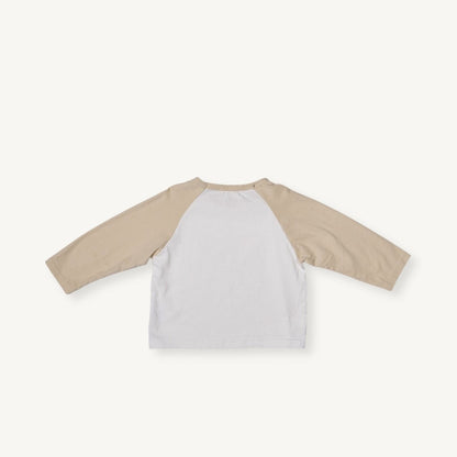 Toddler F25 Brushed Cotton Raglan Long Sleeve Top (2-8y) - 2 Colors - AT NOON STORE