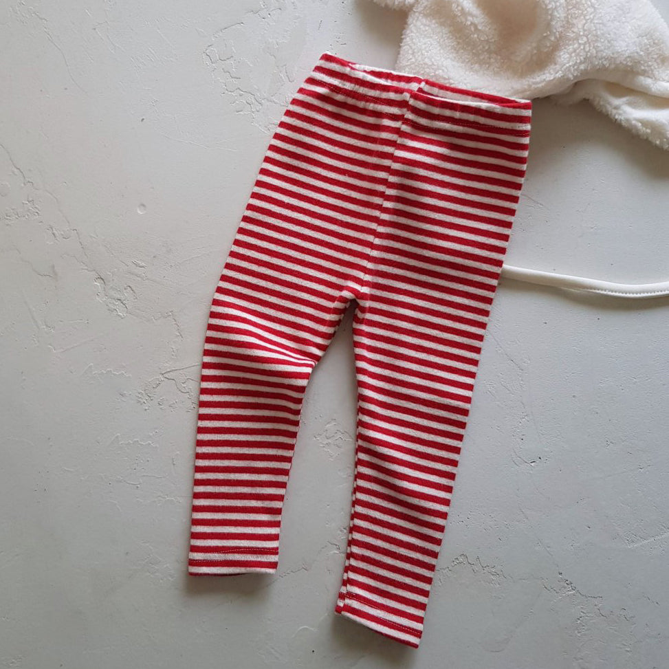 Baby W24 Holiday Stripe Leggings (6-18m) - 2 Colors