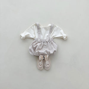 Baby Cotton Tee and Suspender Bloomer Set (3-18m) - 2 Colors