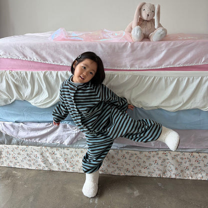 Toddler FW26 Fleece Stripe Jogger Pants (1-7y) - Mint