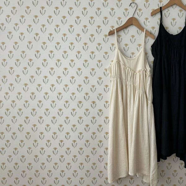 Women's LaCamel Frill Trim Sleeveless Dress - Ivory