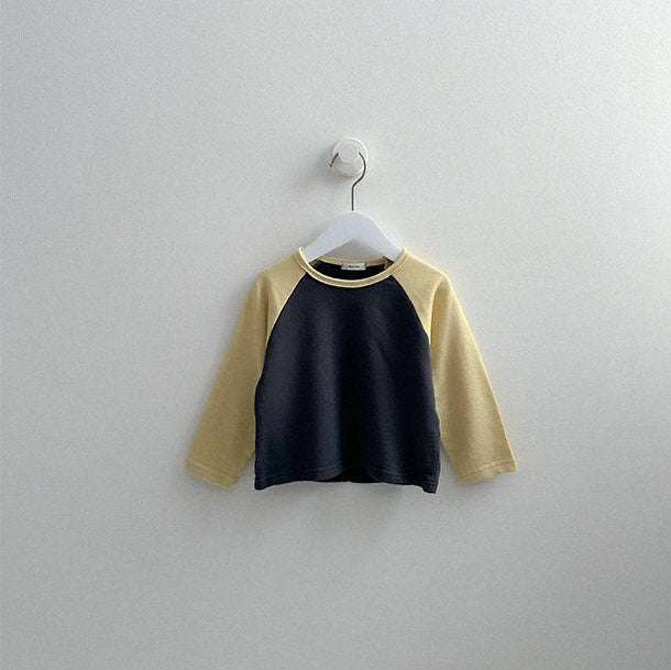 Toddler FW26 Color Block Raglan Long Sleeve Top (2-9y) - 2 Colors