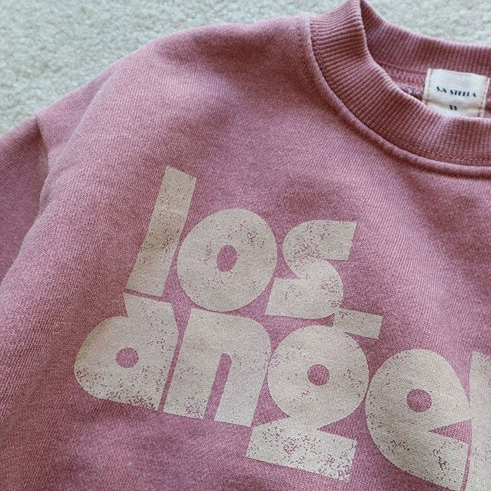 Toddler 'Los Angeles' Print Brushed Cotton Sweatshirt (15m-7y) -2 Colors