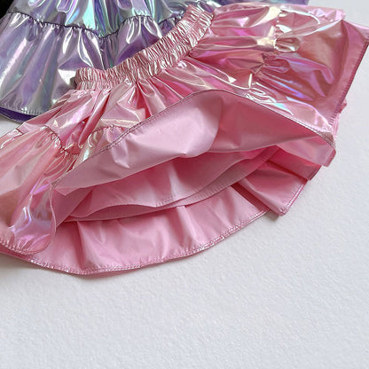 Toddler F26 Shine Flare Skirt (2-8y) - 2 Colors