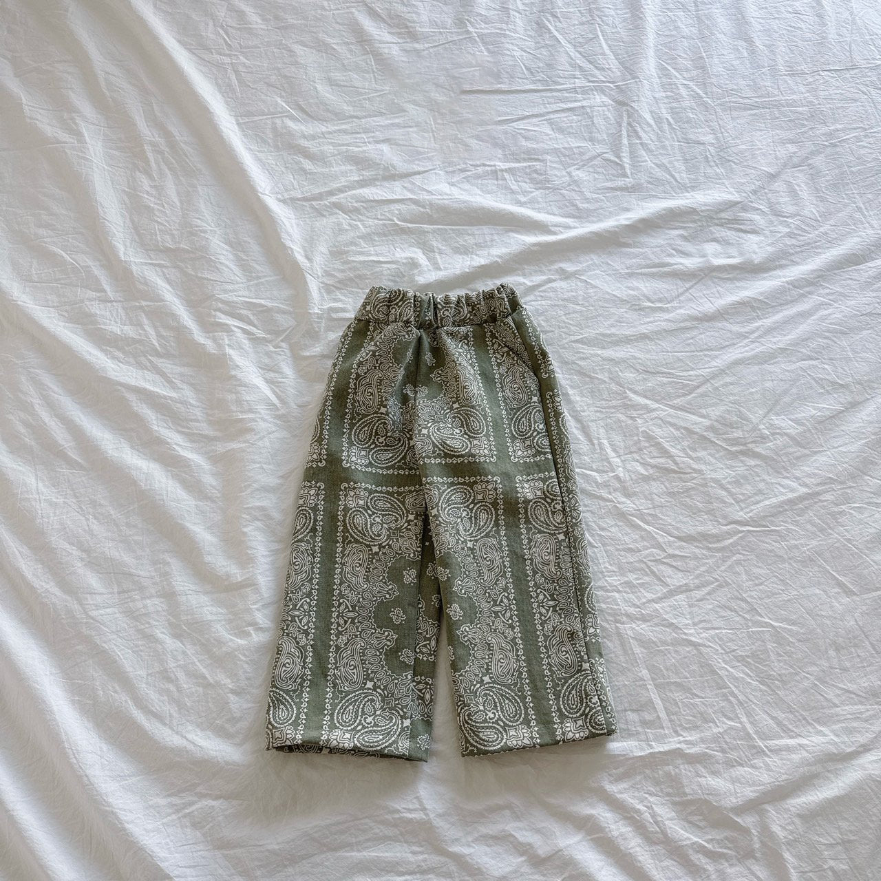 Kids SP26 Paisley Print Pull-on Pants (2-7y) - 2 Colors - AT NOON STORE