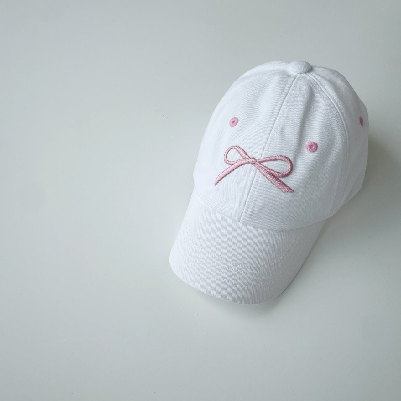 Toddler Bow Embroidery Baseball Cap (4-7y) - 4 Colors - AT NOON STORE