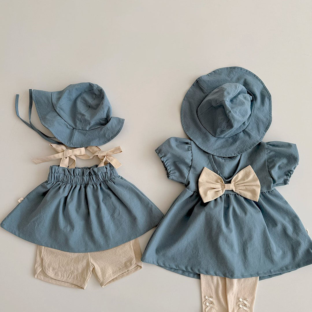 Baby/Toddler Aosta SS25 Tie Shoulder Flare Top (3m-5y)- 2 Colors - AT NOON STORE