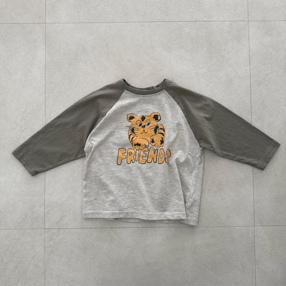 Toddler F25 Tiger Raglan Long Sleeve Top (2-8y) - 2 Colors - AT NOON STORE