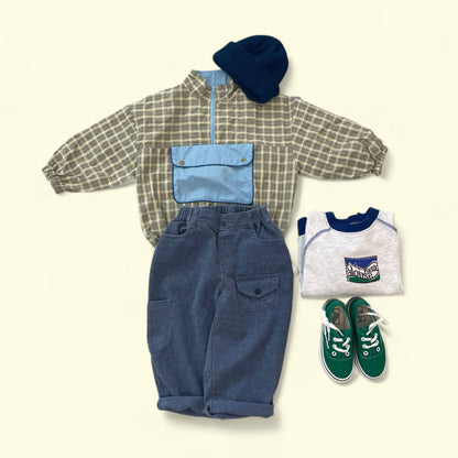 Toddler F25 Garment Dyed Pocket Pants (3-7y) - 2 Colors - AT NOON STORE