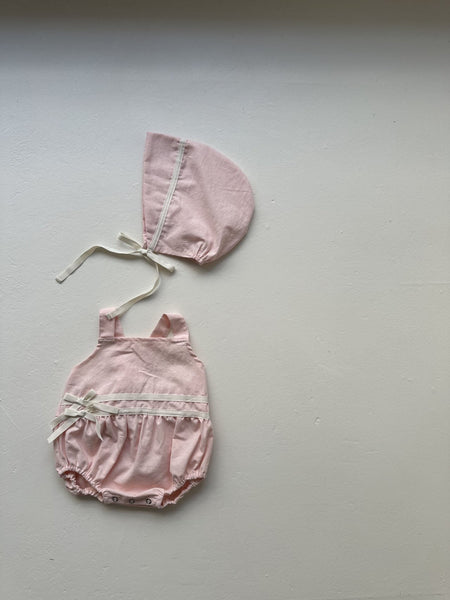 Baby Contrast Strap Bonnet (0-24m) - 2 Colors