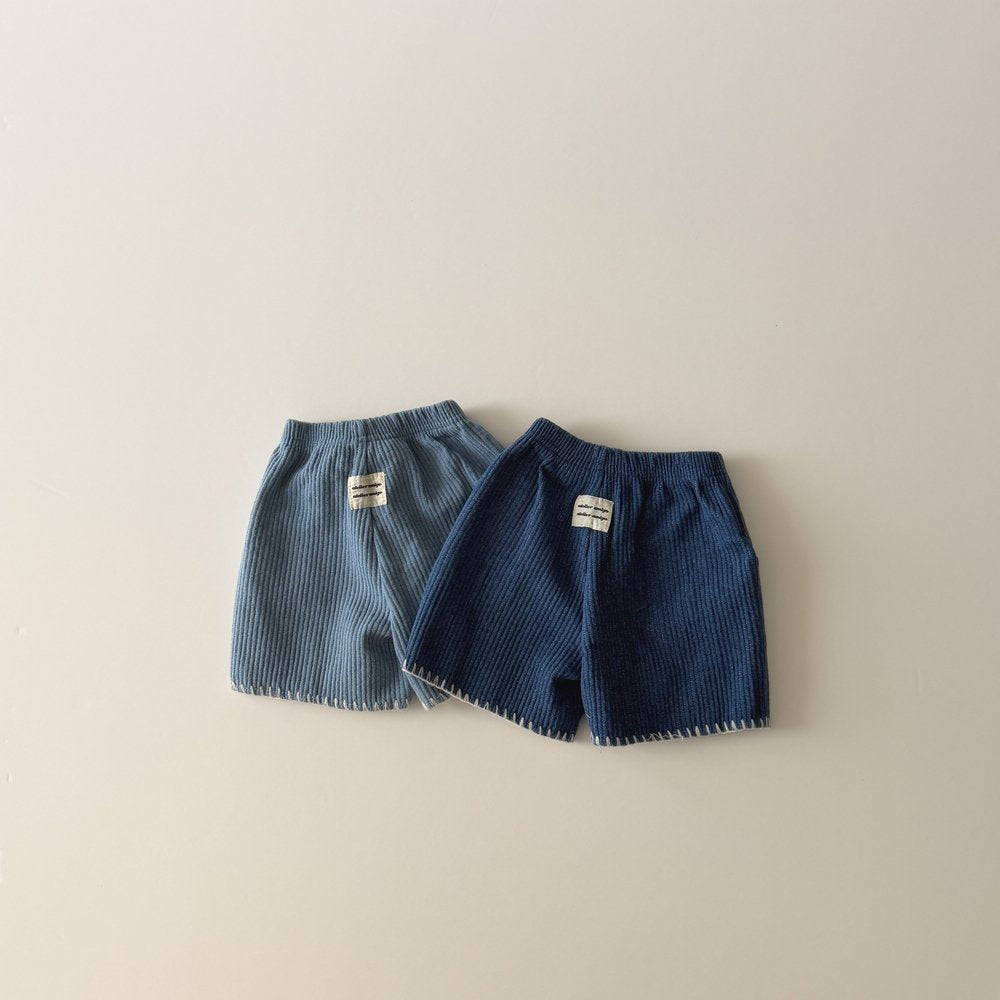Toddler AMG SP26 Stitch Detail Denim Shorts (1-6y) - 2 Colors - AT NOON STORE