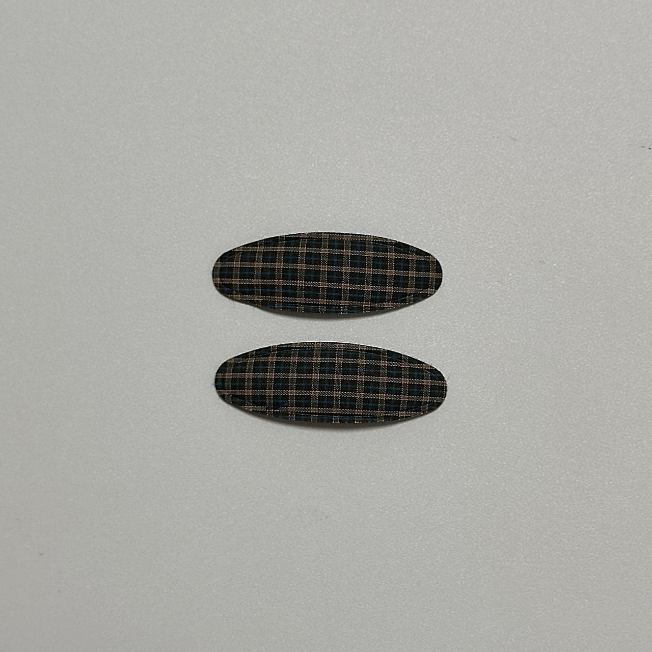 Girls Plaid Hair Clips (2pk) - 4 Colors