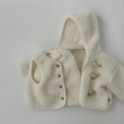 Toddler Land W25 Sherpa Duffle Hooded Jacket (1-6y) - 2 Colors