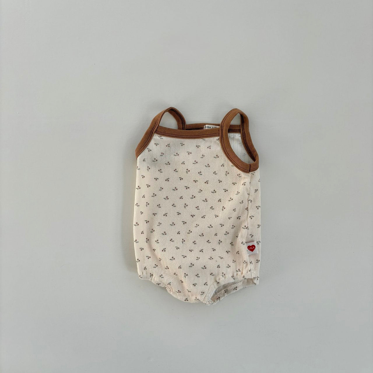 Baby Land SS26 Cherry All-Over Pointelle Sleeveless Bodysuit (4m-18m) - 2 Colors - AT NOON STORE