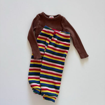 Toddler F26 Textured Long Sleeve Top (1-6y) - 5 Colors