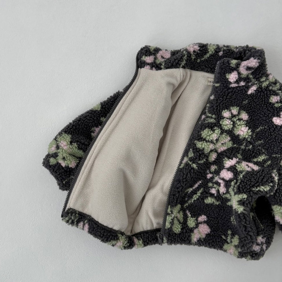 Toddler Land W25 Sherpa Mock Neck Zip-Up Jacket (1-6y) - 3 Colors