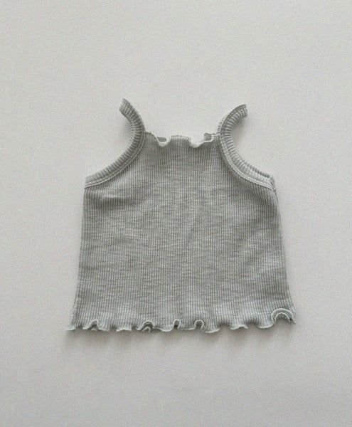 Baby/Toddler Aosta Lettuce-Edge Ribbed Tank Top (3m-5y)- 2 Colors