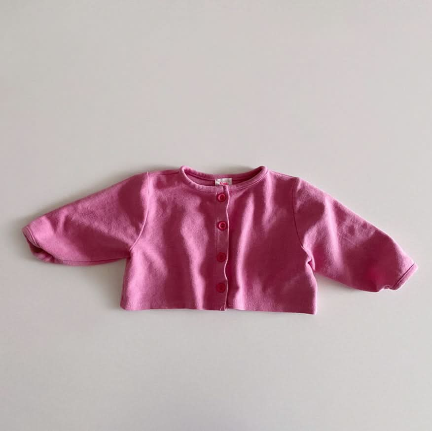 Toddler S25 Soft Long Sleeve Cropped Cardigan (1-6y) - 2 Colors