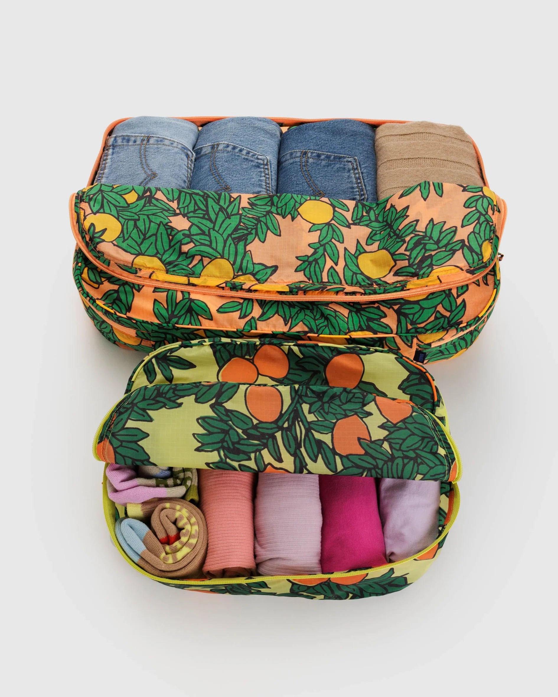 Baggu Large Packing Cube Set - Orange Tree - AT NOON STORE