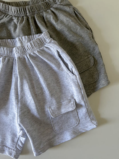 Toddler Bella SS25 Front Pocket Knee-Length Sweat Pants (1-6y) - 2 Colors