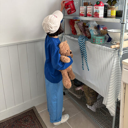 Toddler SP26 Frill Waist Pull-On Pants  (1-6y) - Blue - AT NOON STORE