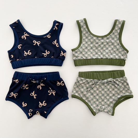 Toddler Printed Basic Bikini Set  (1-5y) - 2 Colors