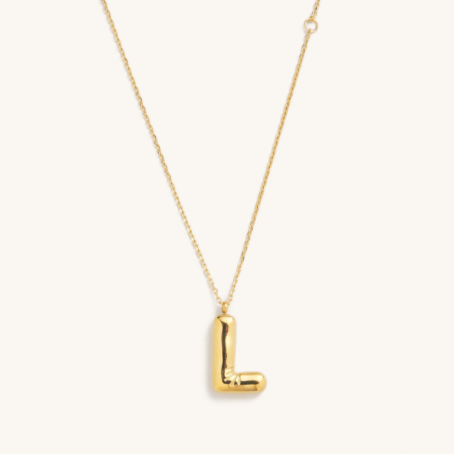 Bubble Initial Necklace