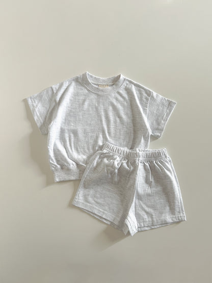 Kids Soy SS25 Basic Short Sleeve Top and Shorts Set (1-9y) - 6 Colors - AT NOON STORE