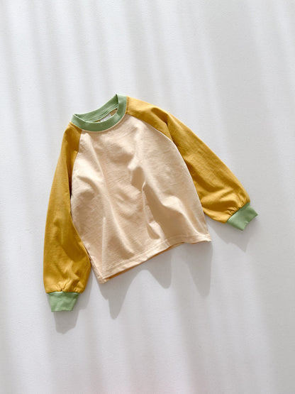 Toddler Colorblock Raglan Long Sleeve Top (2-7y) - 2 Colors