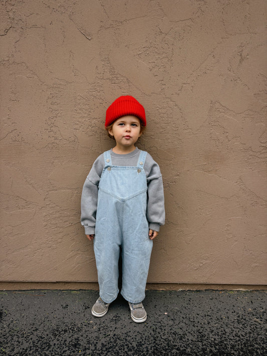 Toddler Denim Overalls (1-7y) - Blue