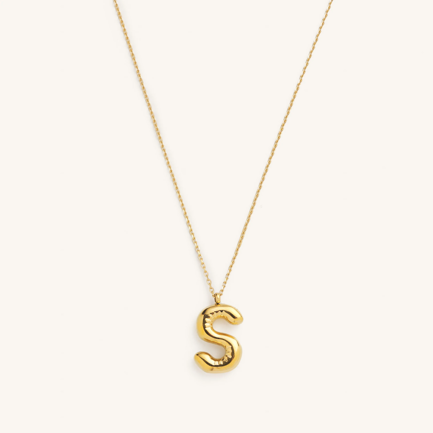 Bubble Initial Necklace