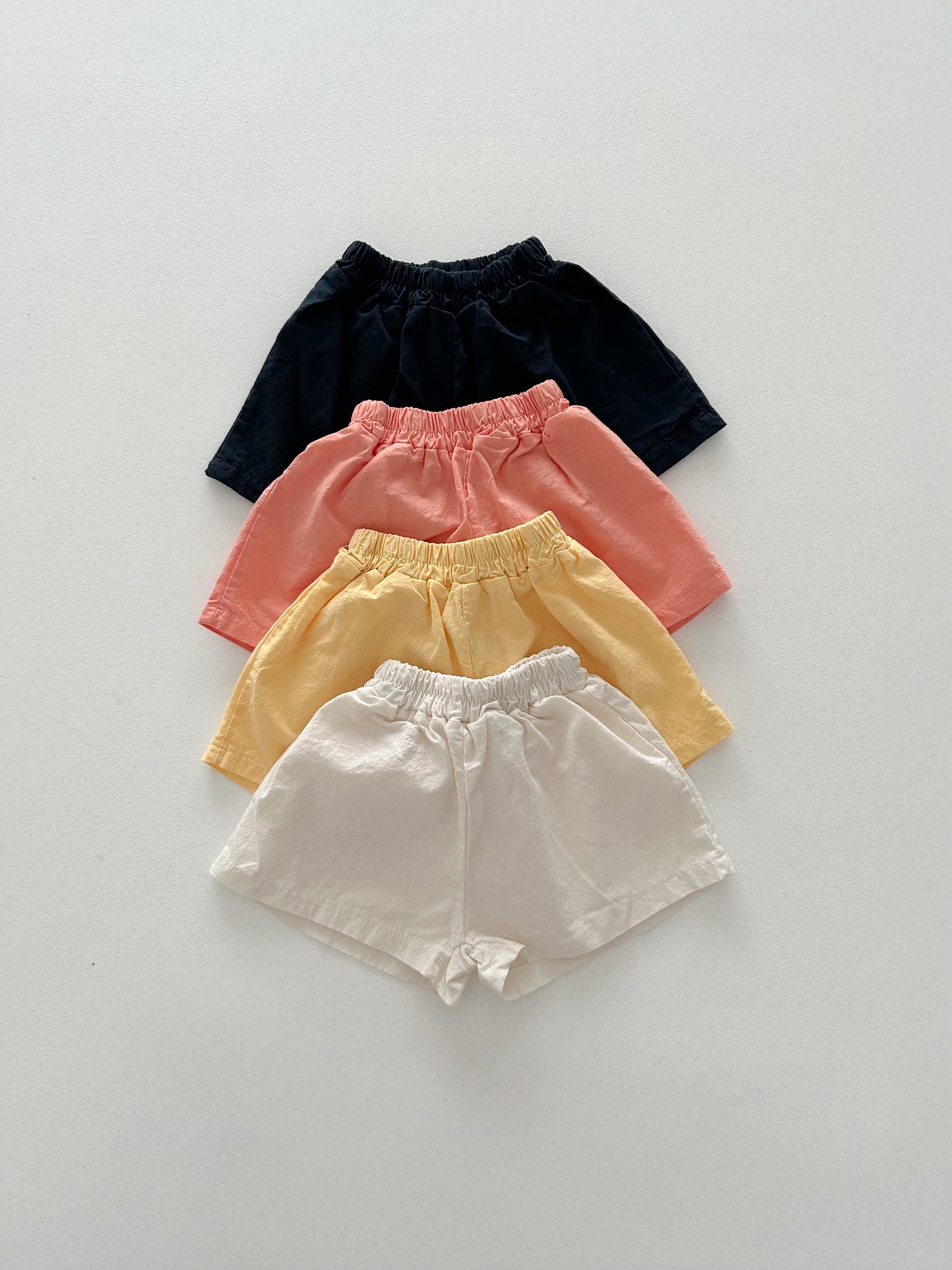 Toddler SS26 Basic Shorts (4m-6y) - 4 Colors - AT NOON STORE