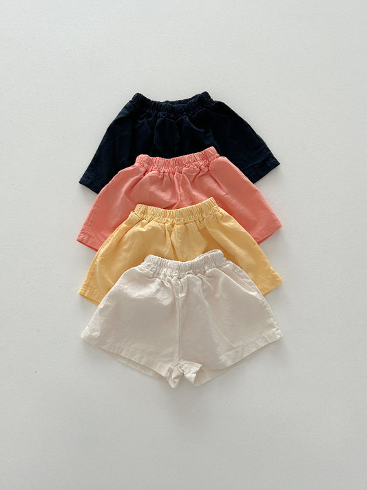 Toddler SS26 Basic Shorts (4m-6y) - 4 Colors - AT NOON STORE