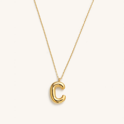 Bubble Initial Necklace