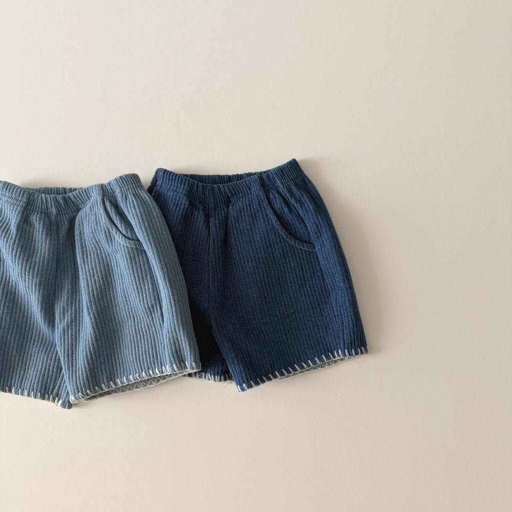 Toddler AMG SP26 Stitch Detail Denim Shorts (1-6y) - 2 Colors - AT NOON STORE