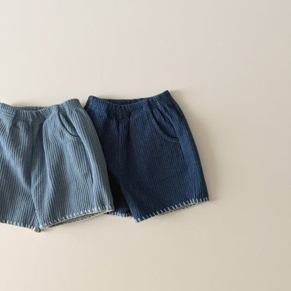 Toddler AMG SP26 Stitch Detail Denim Shorts (1-6y) - 2 Colors - AT NOON STORE