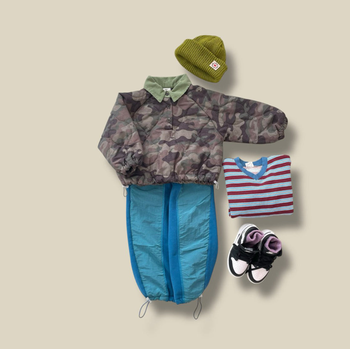 Toddler W25 Quilted Camo Long Sleeve Top (3-7y) - 2 Colors