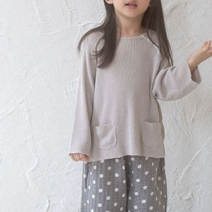 Toddler Anggo Ribbed Double Pocket Raglan Pullover (1-6y) - 2 Colors - AT NOON STORE