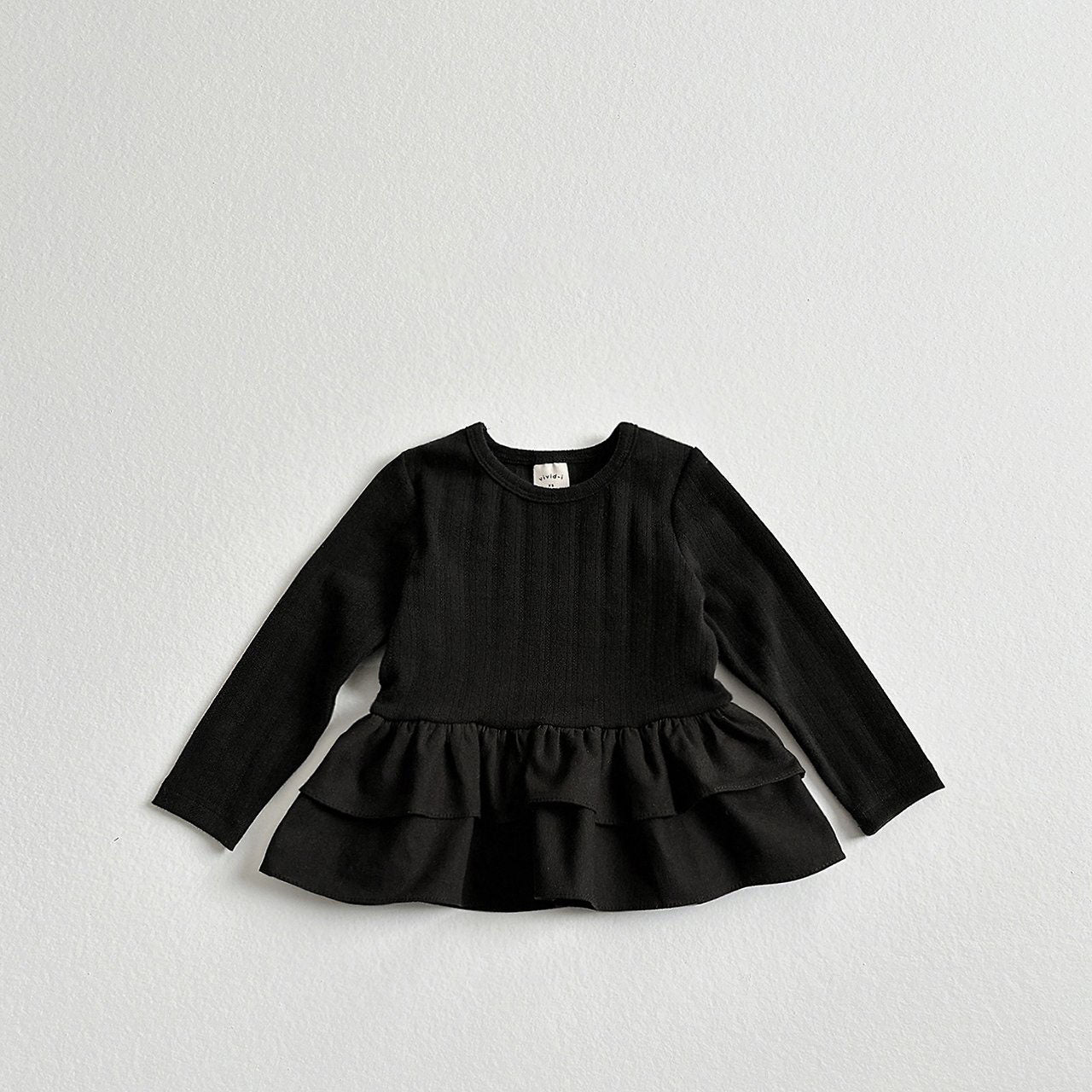 Toddler F26 Ribbed Long Sleeve Flare Layer Top (2-8y) - 3 Colors