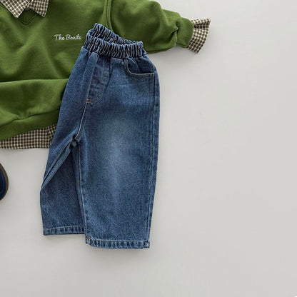 Toddler F26 Basic Denim Pull-On Pants (12m-9y) - 3 Colors