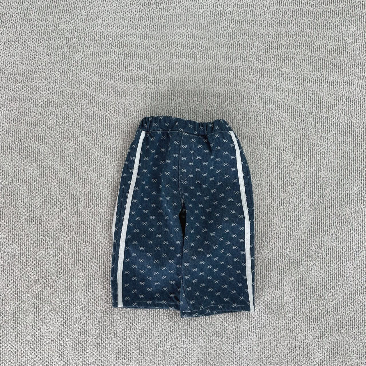 Baby Wide Leg Side Tape Pull-on Denim Pants (1-5y) - 2 Colors - AT NOON STORE