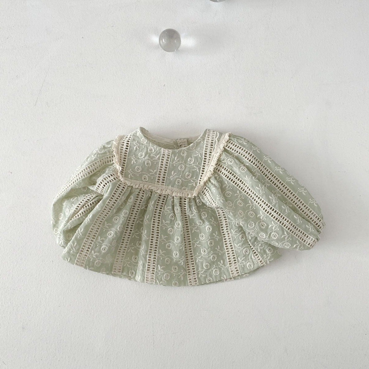 Baby S25 Floral Eyelet Long Sleeve Top (3-18m) - 2 Colors