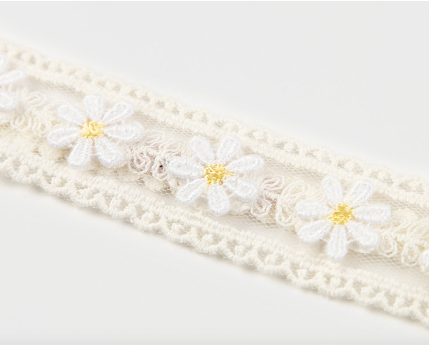 Baby Daisy Mesh Lace Headband (3-18m) - AT NOON STORE