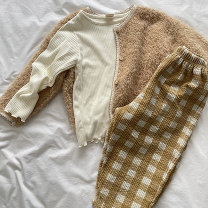 Toddler W25 Fuzzy Cardigan (1-7y) - 2 Colors