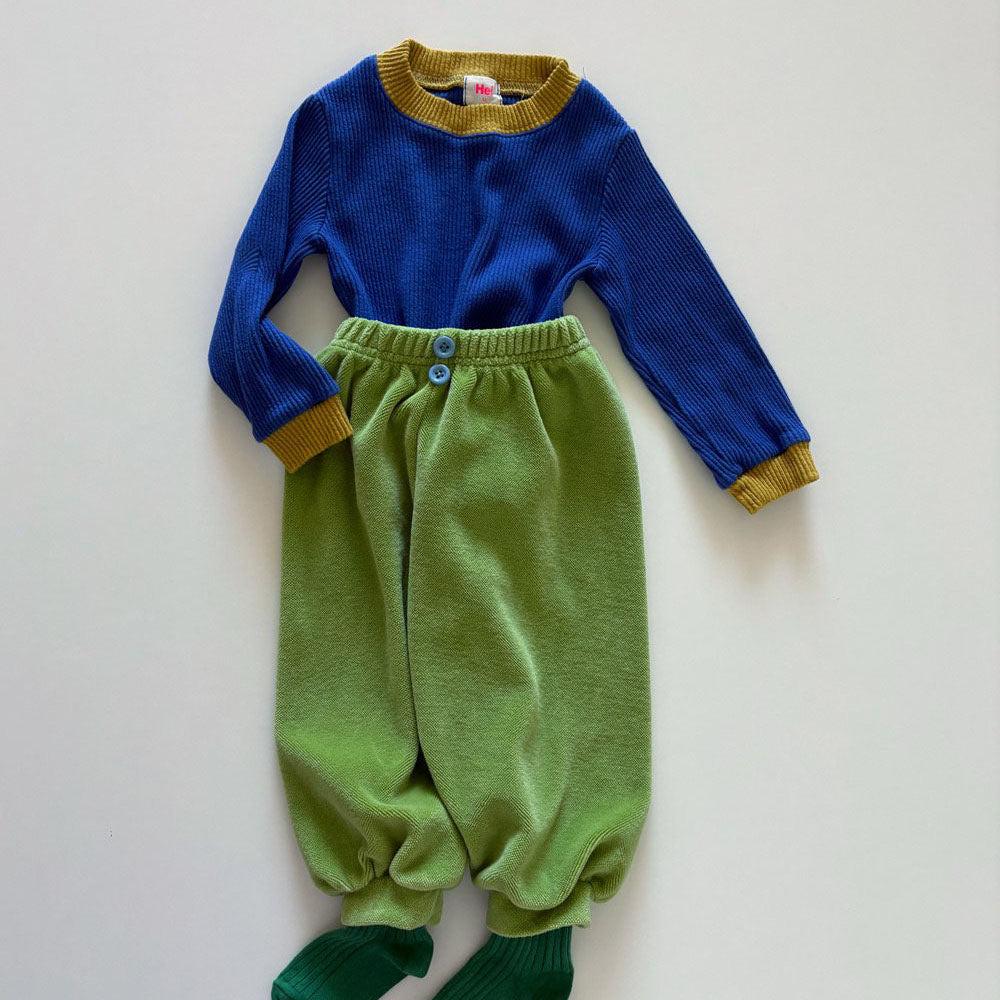 Toddler F26 Soft Ribbed Long Sleeve Top (1-6y) - Blue